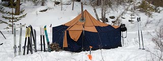 Палатка в лыжном походе